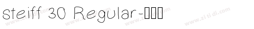 steiff 30 Regular字体转换